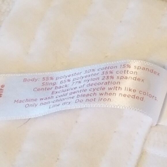 CACIQUE 46C Bra Star Sailboat Printed Cotton Blend Unlined No-Wire High Back - Picture 8 of 9